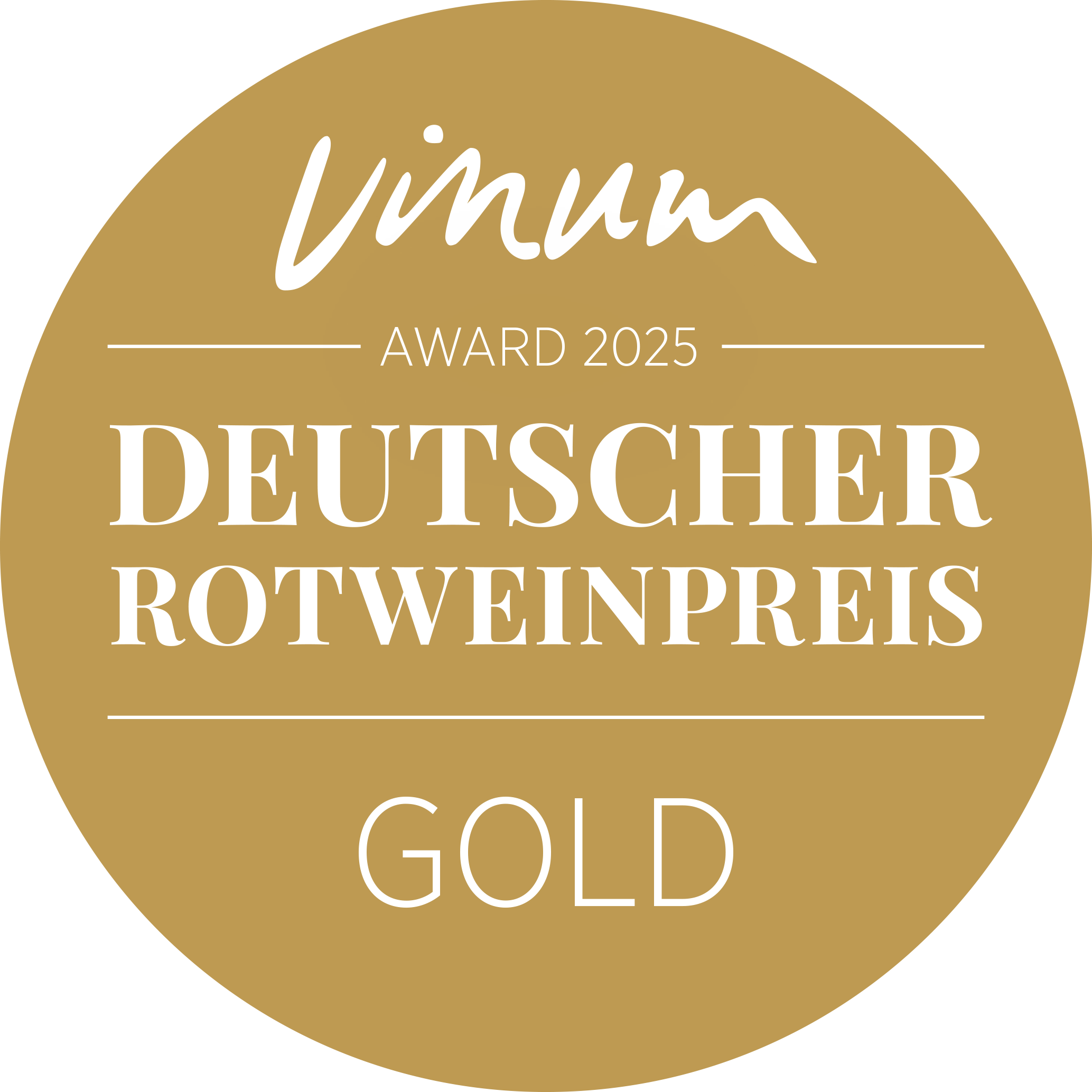 Button Deutscher Rotweinpreis 2025-Gold Deutscher Rotweinpreis 2025 - Gold