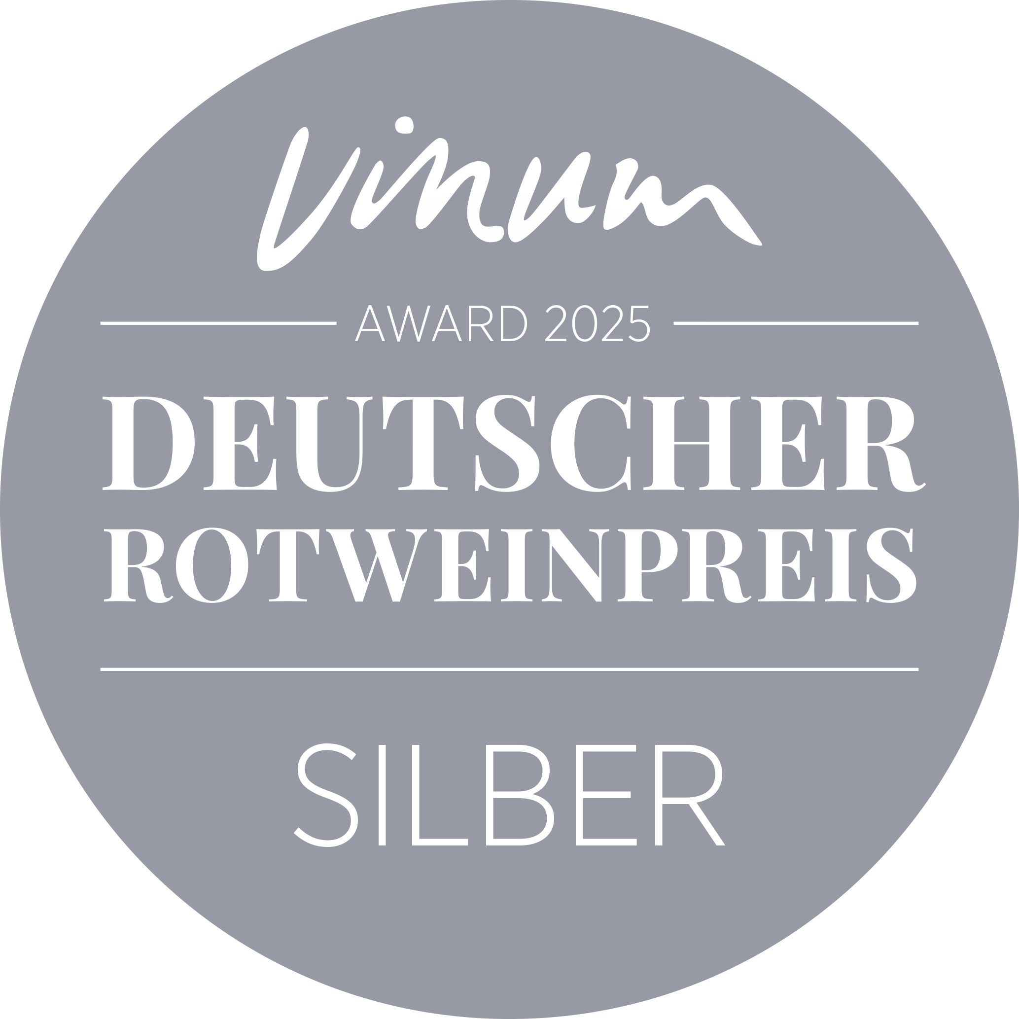 Button Deutscher Rotweinpreis 2025-Silber Deutscher Rotweinpreis 2025- Silber
