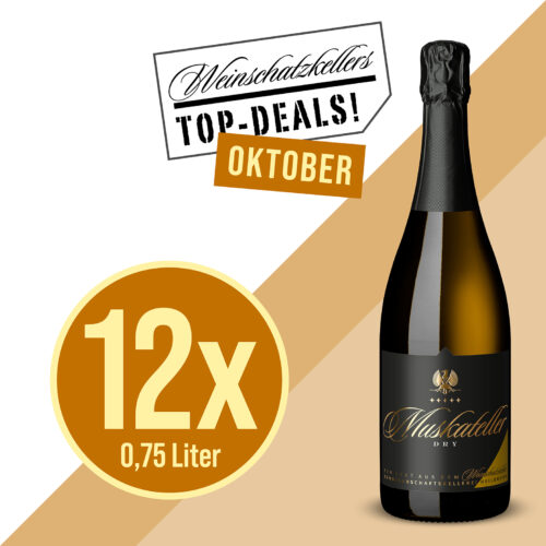 Oktober Top-Deals - 12er Muskateller Sekt dry